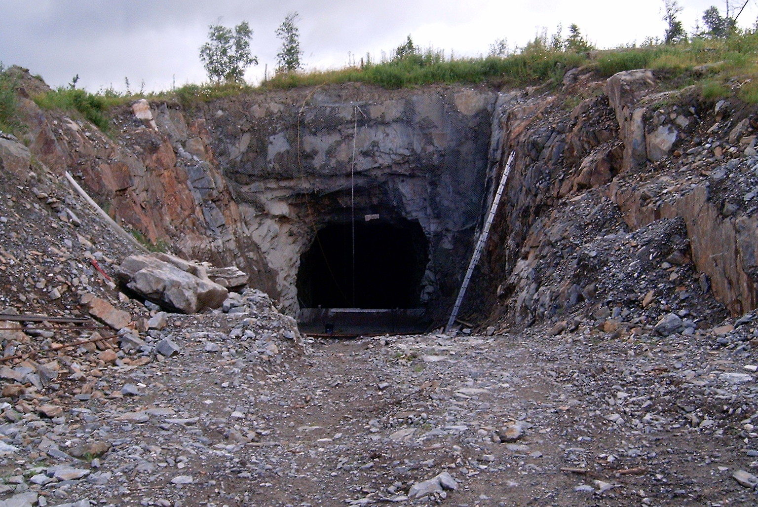 open mine